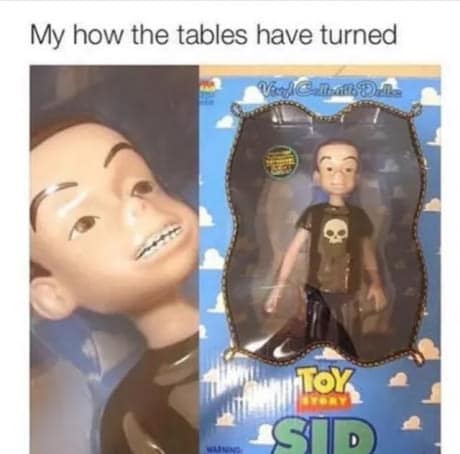 My how the tables have turned TOY STD