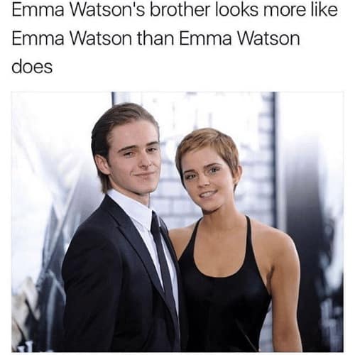 Emma Watson's brother looks more like Emma Watson than Emma Watson does