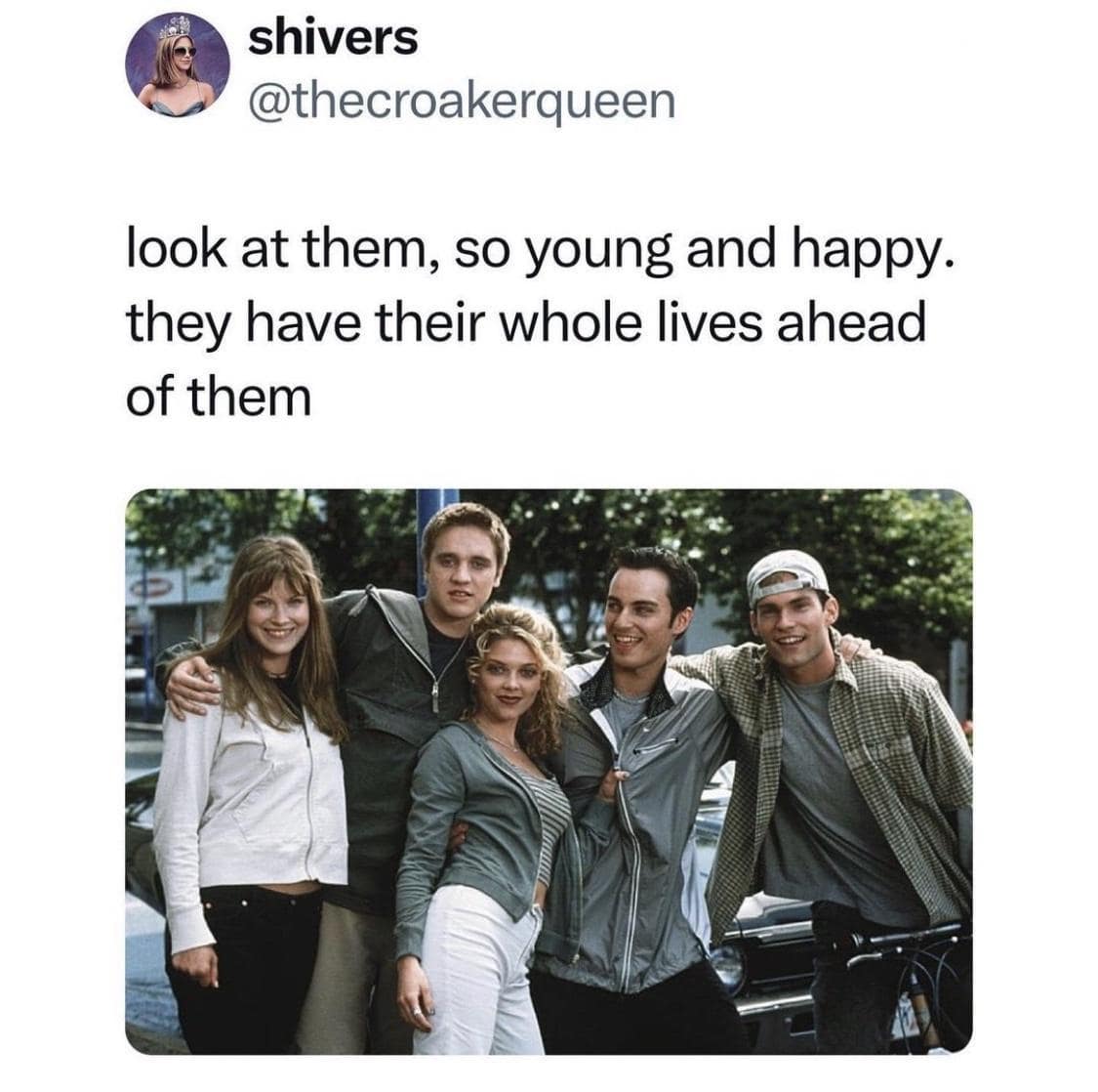 shivers @thecroakerqueen look at them, so young and happy. they have their whole lives ahead of them