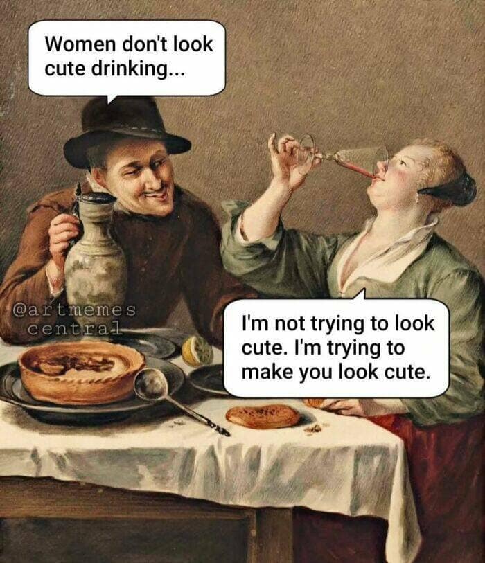classical art memes, funny paintings, art history humor, meme culture, humorous art, relatable memes, painting memes, historical humor, witty captions, vintage art, classic art humor, medieval memes