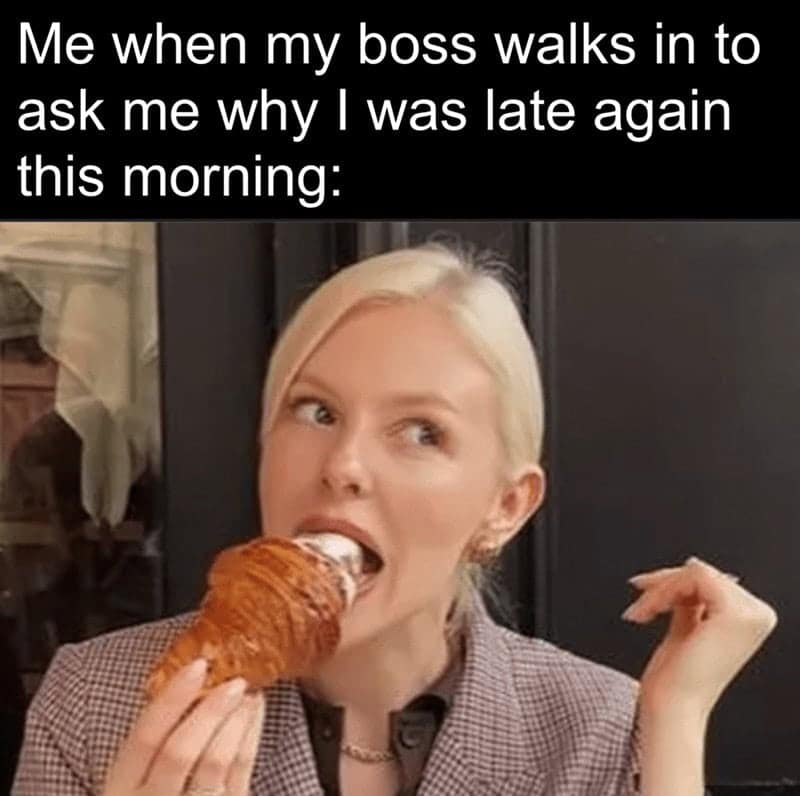croissant meme, croissant memes, bread memes, pastry memes, breakfast memes, bakery jokes, flaky memes, butter memes, morning humor, pastry jokes