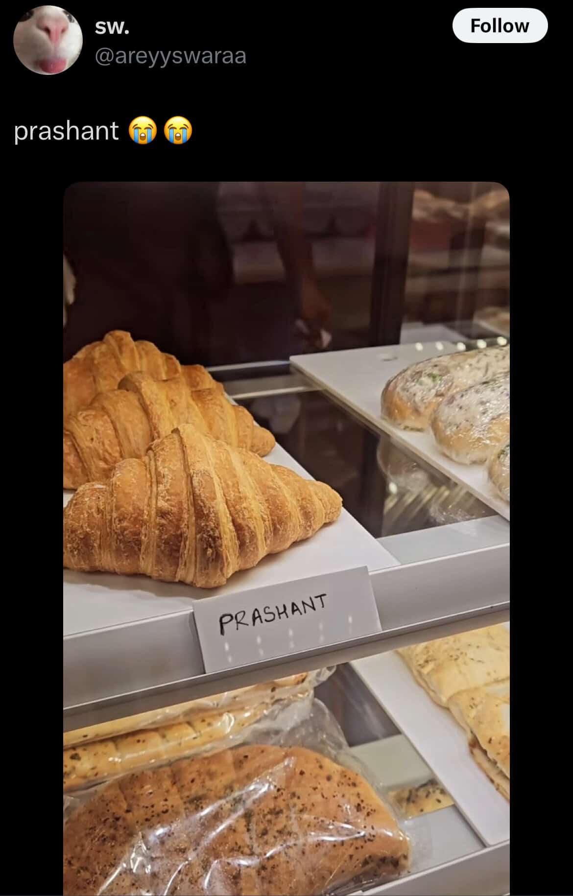 croissant meme, croissant memes, bread memes, pastry memes, breakfast memes, bakery jokes, flaky memes, butter memes, morning humor, pastry jokes