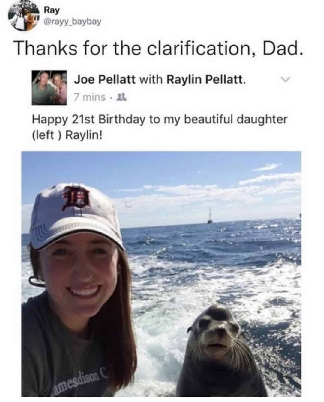 Thanks for the clarification, Dad.