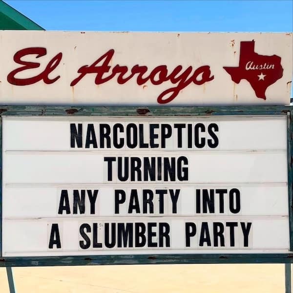 NARCOLEPTICS TURNING ANY PARTY INTO A SLUMBER PARTY