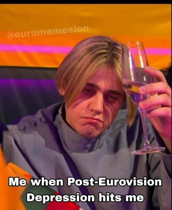 Me when Post-Eurovision Depression hits me