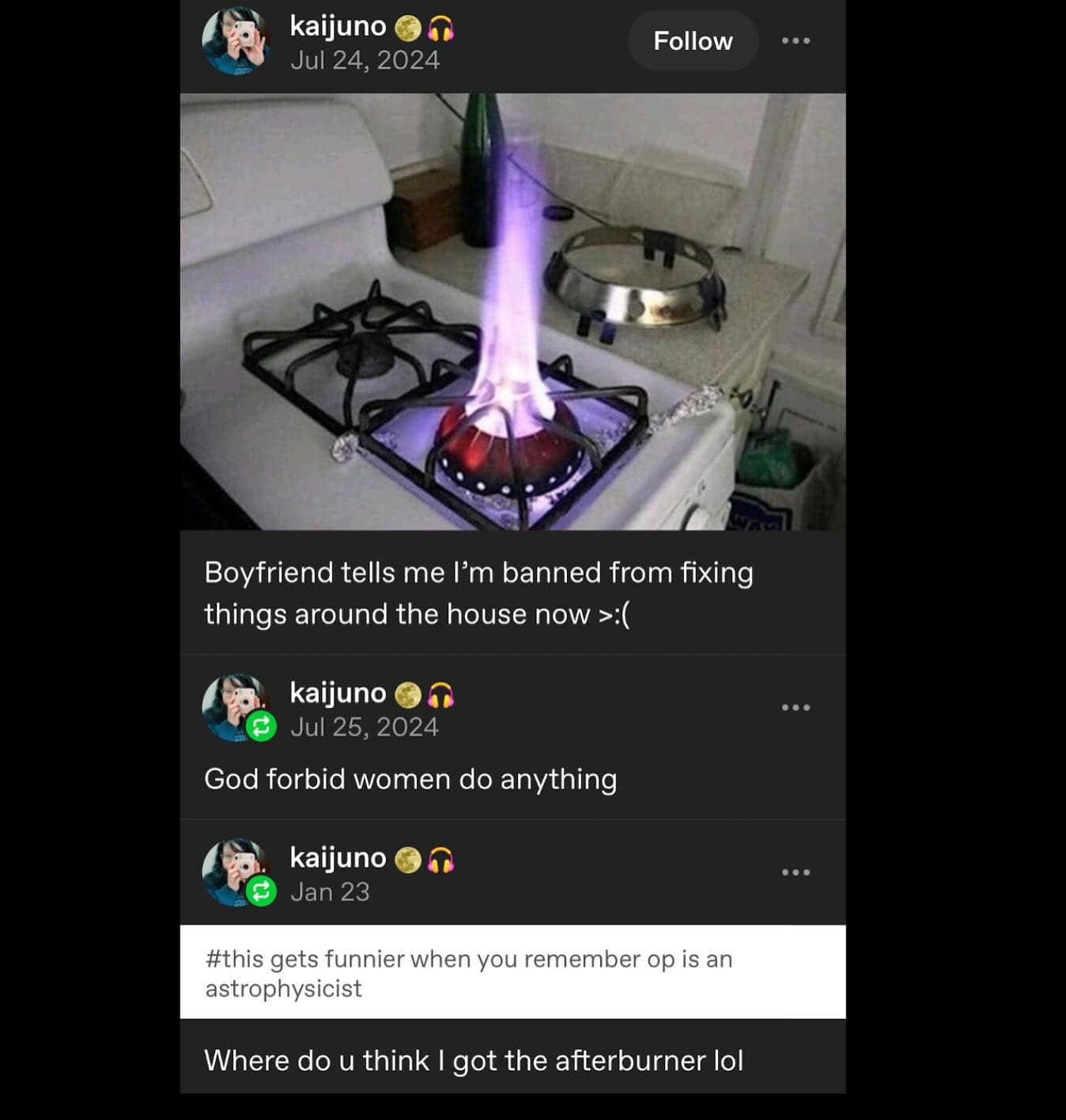 Boyfriend tells me I'm banned from fixing things around the house now