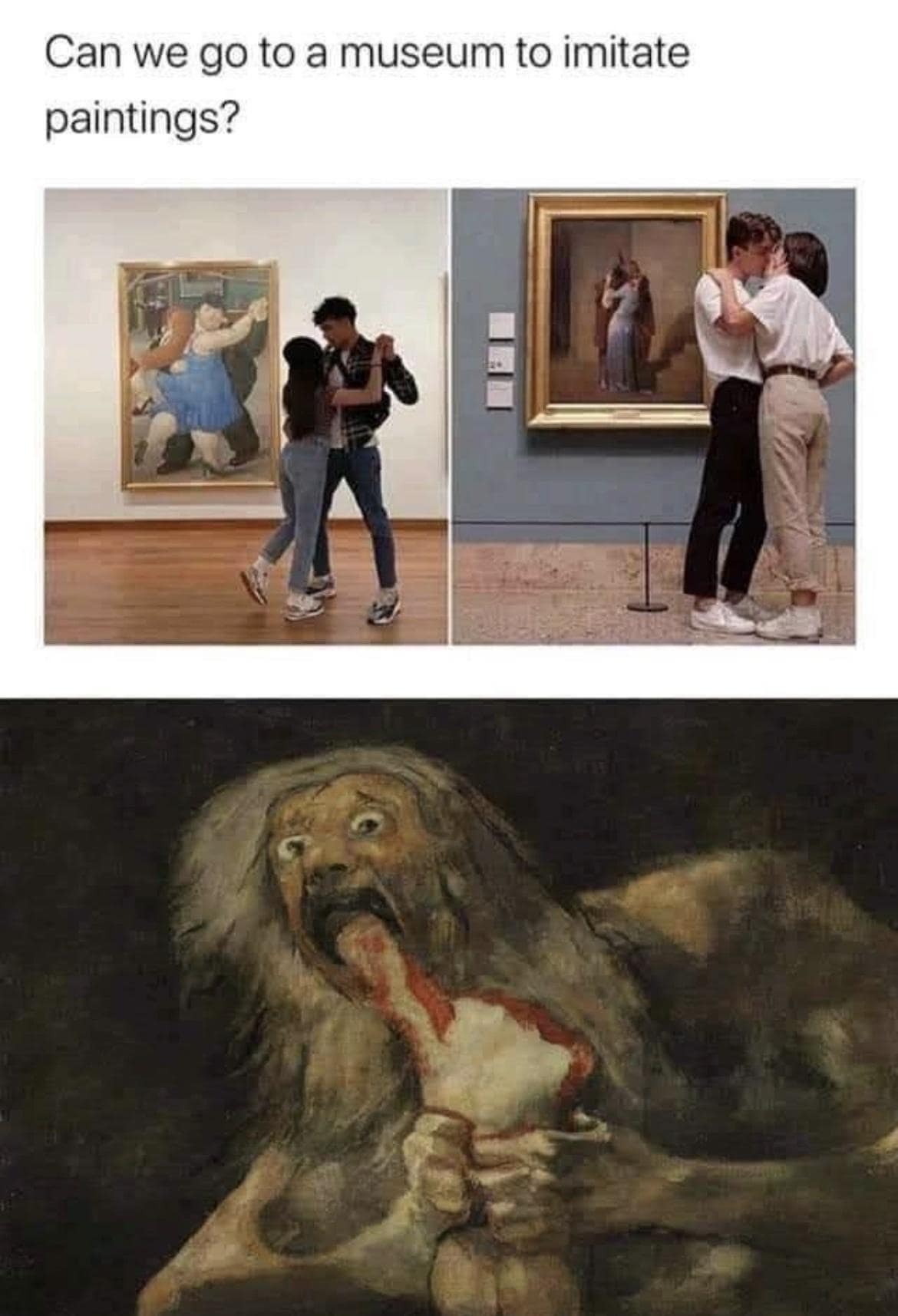 Can we go to a museum to imitate paintings?