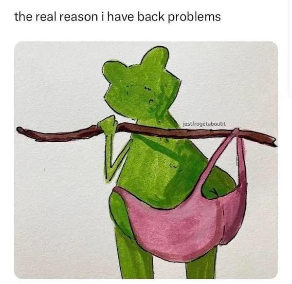 the real reason i have back problems