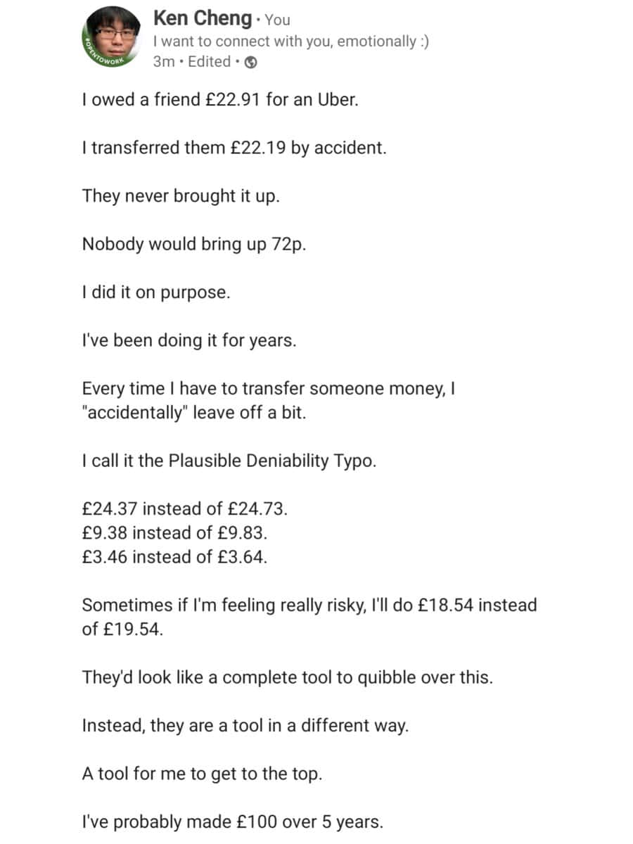 linkedin memes, ken cheng, social media memes, career memes, corporate memes, professional memes, office memes, networking jokes, workplace memes, business humor, job memes, hustle culture memes, employment memes, resume jokes, HR memes