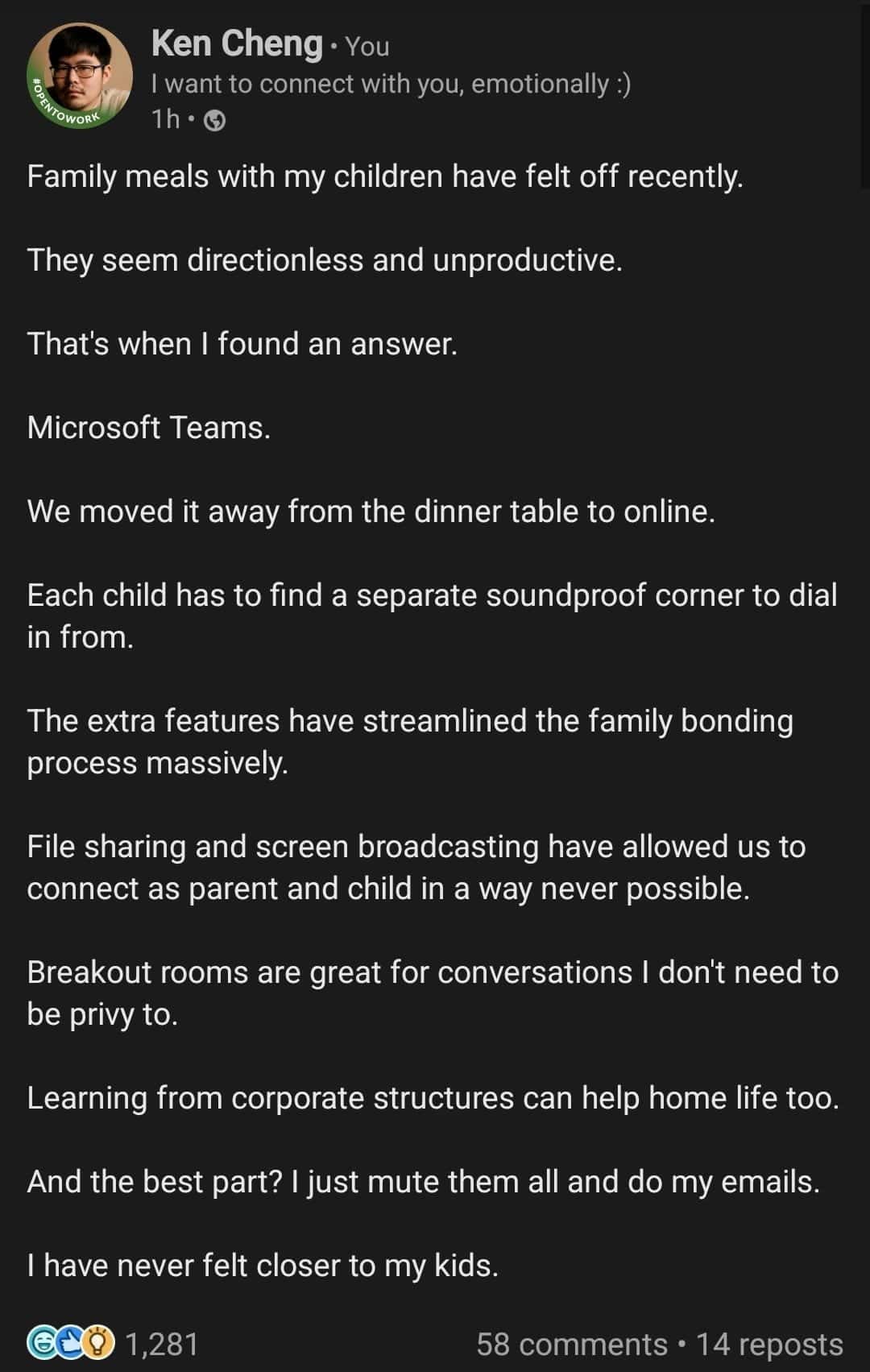 linkedin memes, ken cheng, social media memes, career memes, corporate memes, professional memes, office memes, networking jokes, workplace memes, business humor, job memes, hustle culture memes, employment memes, resume jokes, HR memes