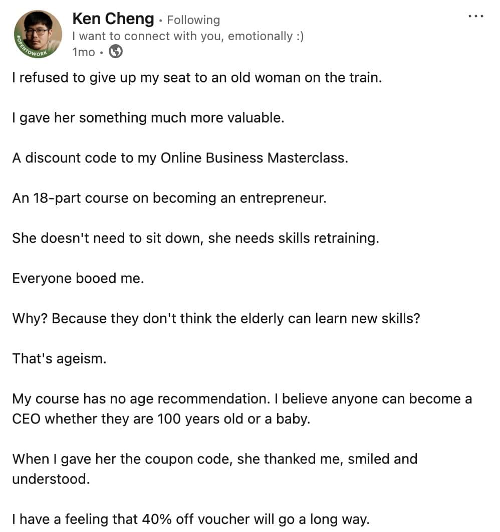 linkedin memes, ken cheng, social media memes, career memes, corporate memes, professional memes, office memes, networking jokes, workplace memes, business humor, job memes, hustle culture memes, employment memes, resume jokes, HR memes