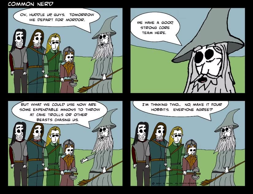 lotr comics, lord of the rings comics, LOTR memes, Tolkien, Middle-earth comics, fantasy comics, hobbit jokes, ring memes, elf humor, wizard cartoons, LOTR funnies, Shire memes, Gandalf jokes