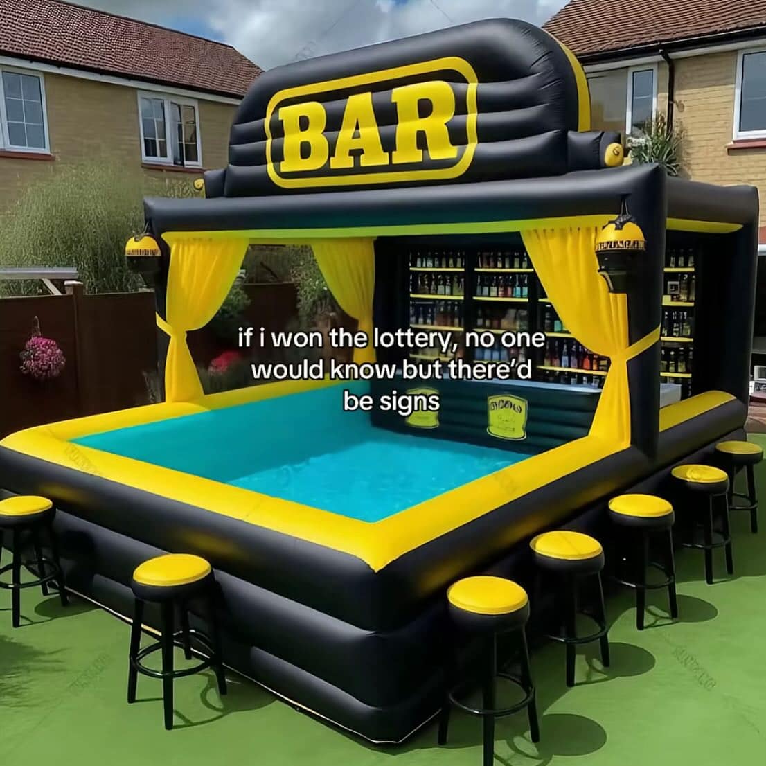 BAR if i won the lottery, no one would know but there'd be signs 0000