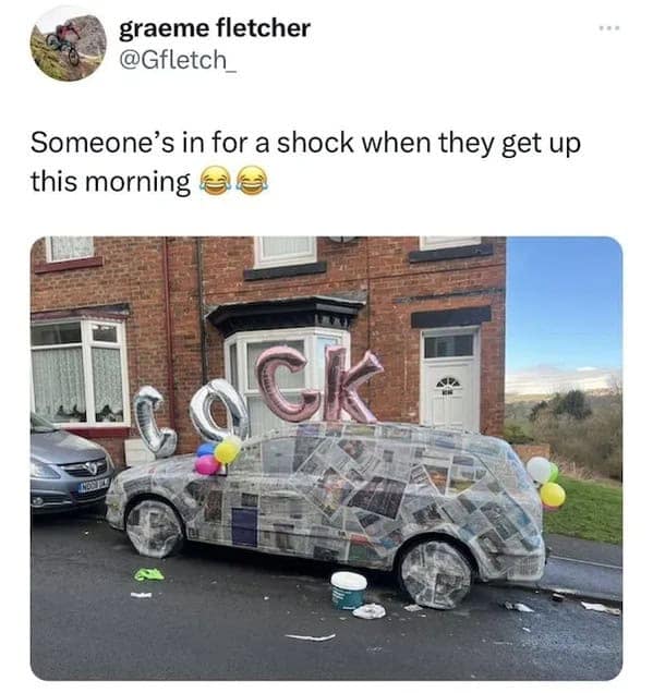 graeme fletcher @Gfletch Someone's in for a shock when they get up this morning all k