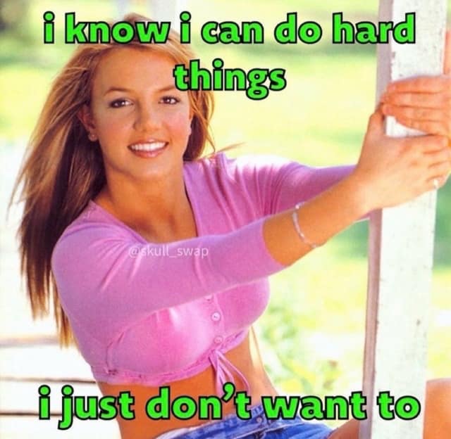 i know i can do hard things a skull _swaP i just don't want to