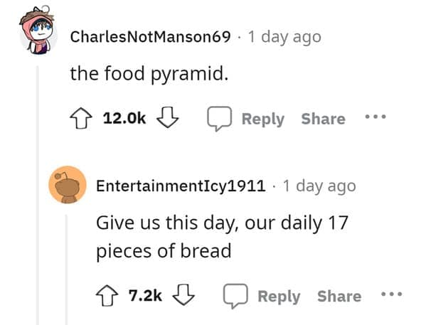 the food pyramid.