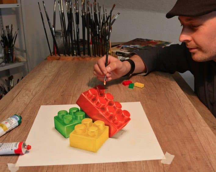 photorealistic art, stefan pabst, hyperrealistic art, 3D art, realistic drawing, ultra‑realistic painting, optical illusion art, trompe‑l’œil, lifelike art