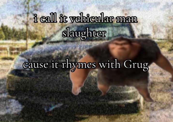 rhymes with grug memes, rhymes with grug, grug memes, TikTok memes, Croods memes, meme template, Grug meme, snowclone jokes, wordplay memes