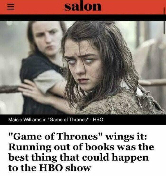 "Game of Thrones" wings it: Running out of books was the best thing that could happen to the HBO show