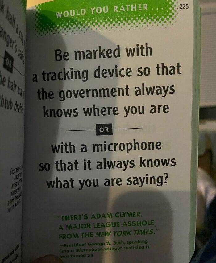 Be marked with a tracking device so that the government always knows where you are