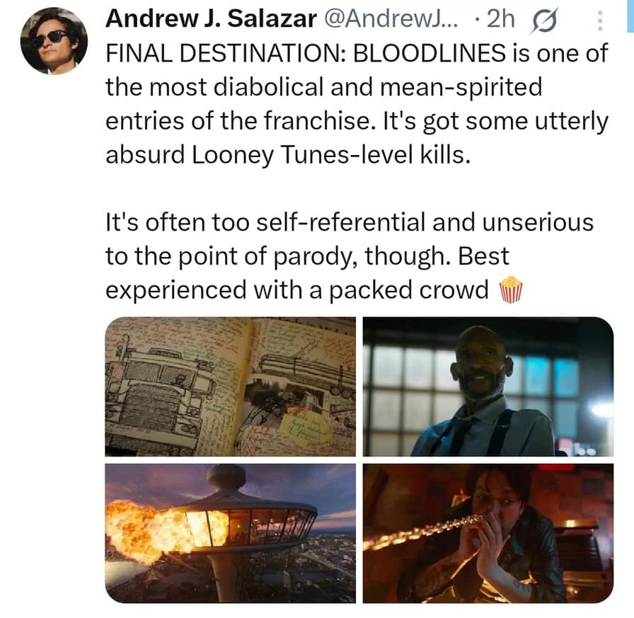 final destination bloodlines memes, final destination memes, Final Destination jokes, movie franchise memes, scary movie humor, death scene memes, horror comedy memes, bloodlines memes