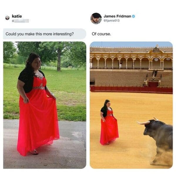 James Fridman, funny photo edits, Photoshop fails, internet humor, Photoshop jokes, hilarious photo edits, creative photo manipulations