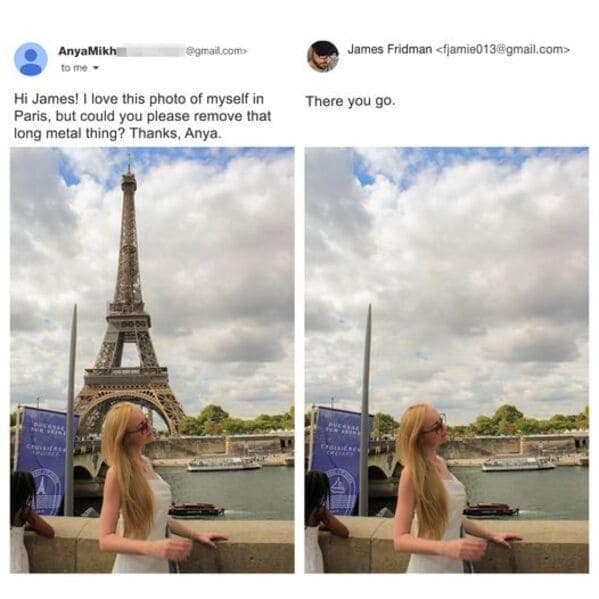 James Fridman, funny photo edits, Photoshop fails, internet humor, Photoshop jokes, hilarious photo edits, creative photo manipulations