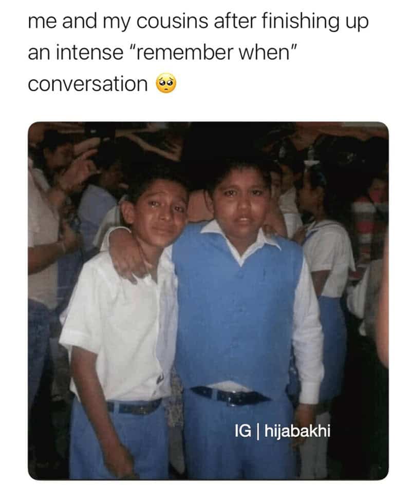 me and my cousins after finishing up an intense "remember when" conversation
