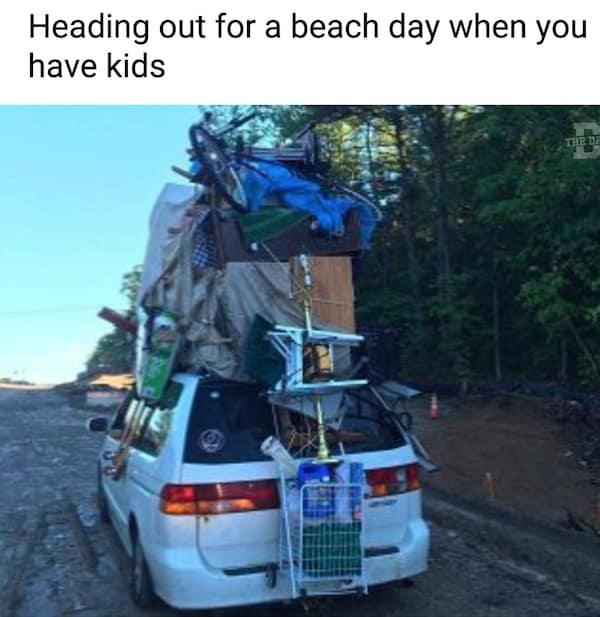 Heading out for a beach day when you have kids