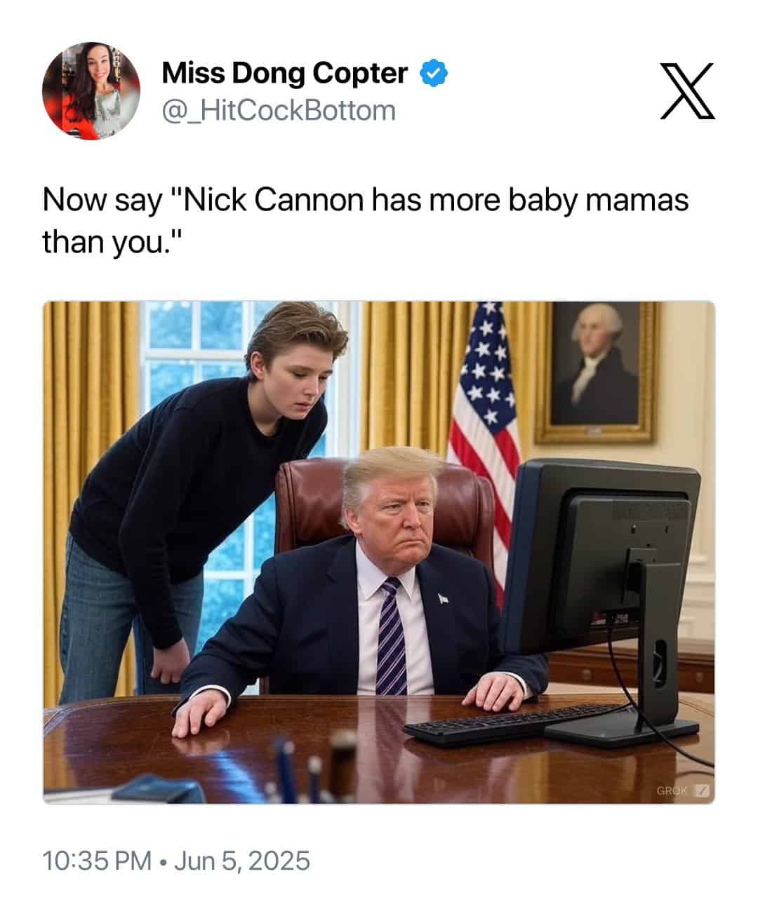 Now say "Nick Cannon has more baby mamas than you."