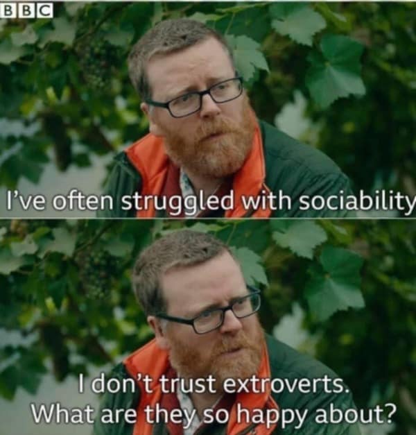 I've often struggled with sociability I don't trust extroverts. What are they so happy about?