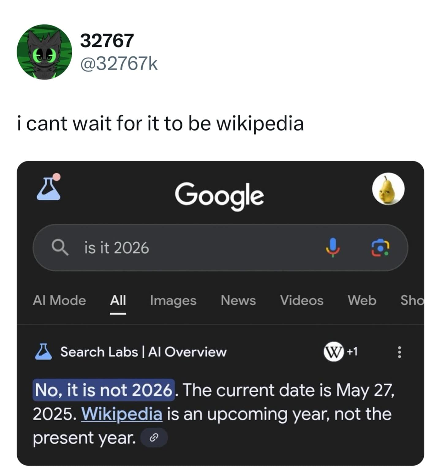 cant wait for it to be wikipedia