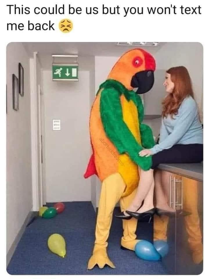 This could be us but you won't text me back