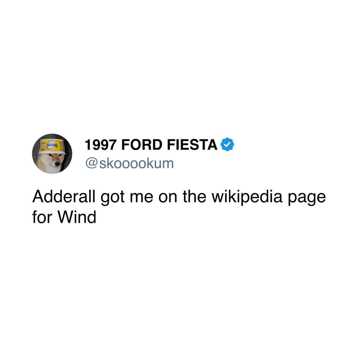 Adderall got me on the wikipedia page for Wind