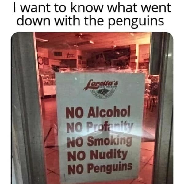 I want to know what went down with the penguins