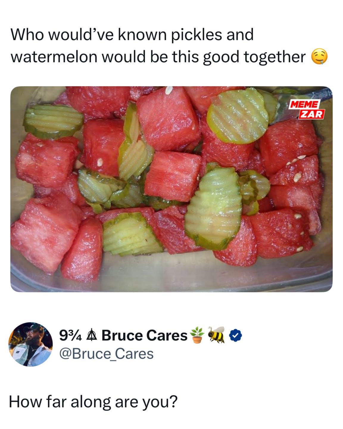 Who would've known pickles and watermelon would be this good together