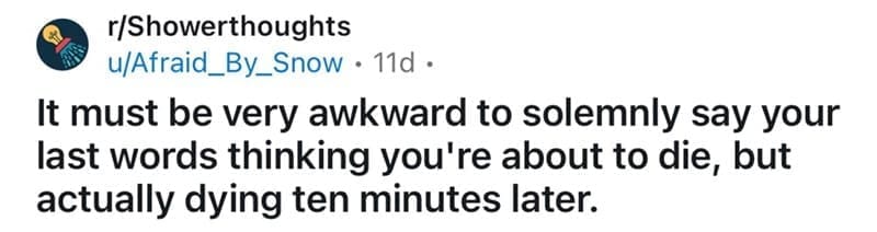 funny shower thoughts, shower thoughts, absurd humor, accidental comedy, mind-blowing thoughts, shower thoughts reddit, existential musings, ridiculous questions, accidental genius, shower humor, absurd questions, existential dread