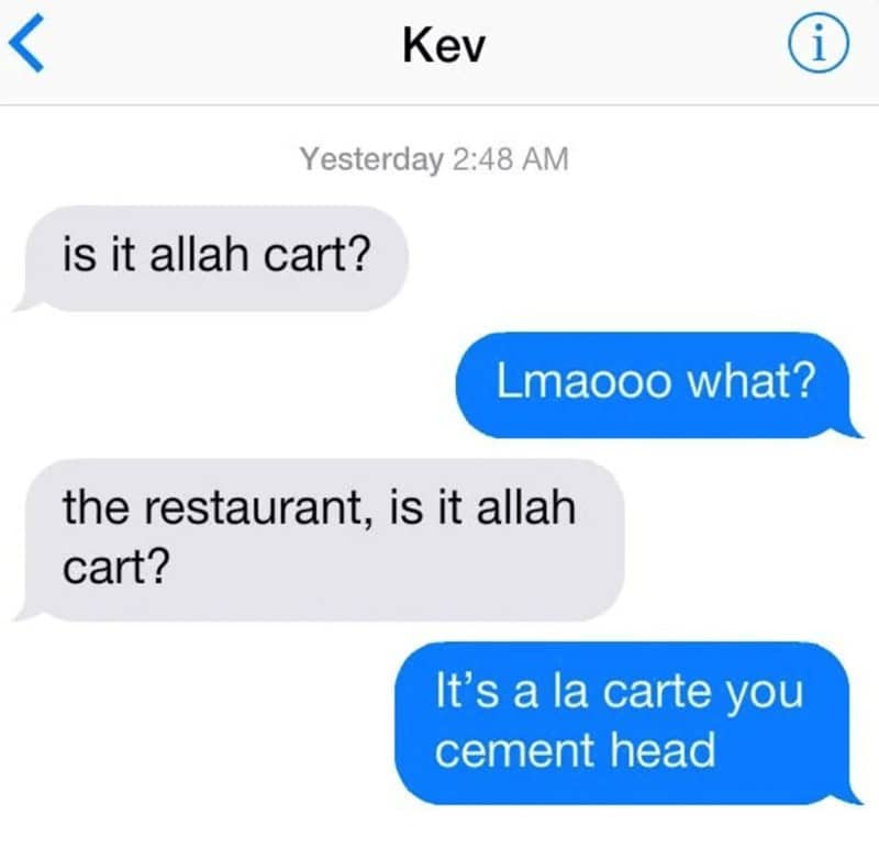 is it allah cart?