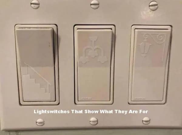 Lightswitches That Show What They Are For
