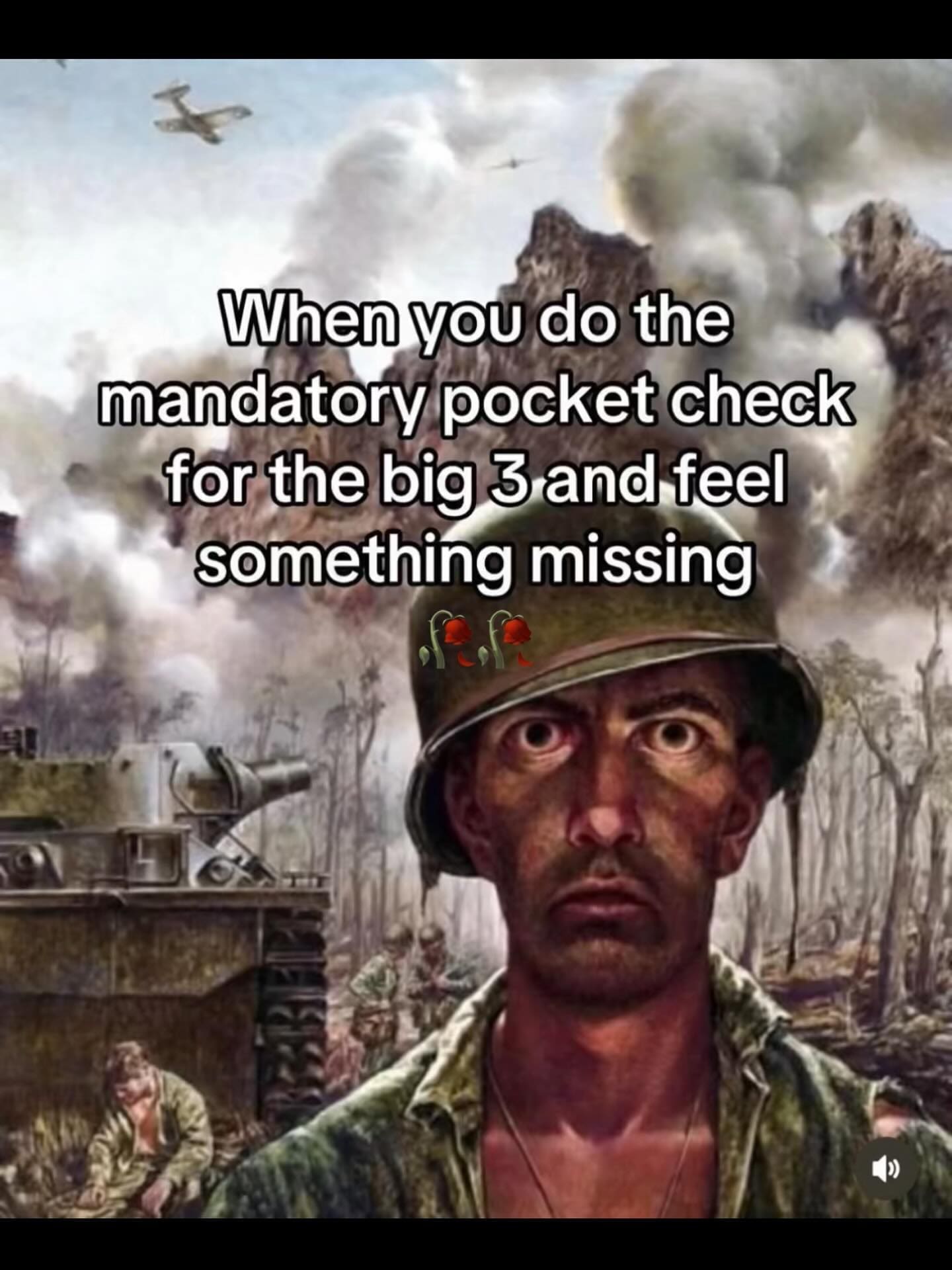 When you do the mandatory pocket check for the big 3 and feel something missing