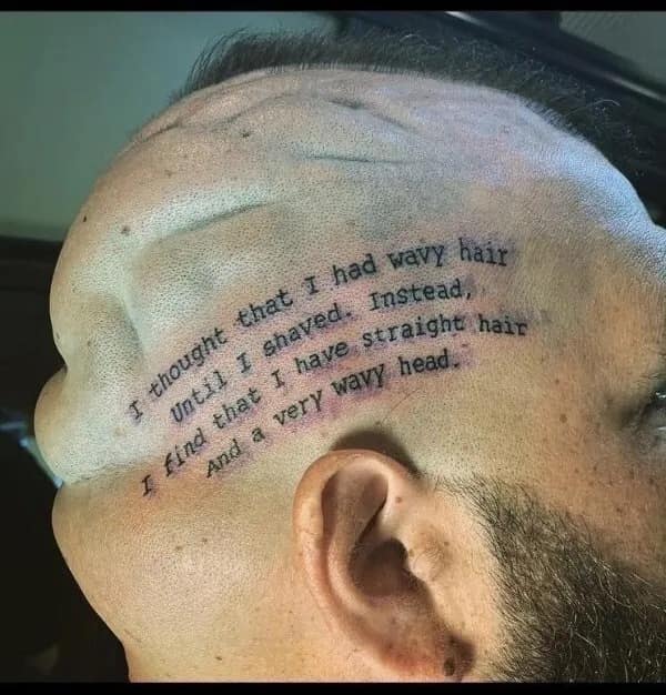 suotiat I shaved. Instead, and a very wary head