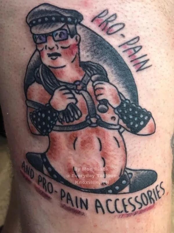Pro pain bdsm hank hill tattoo