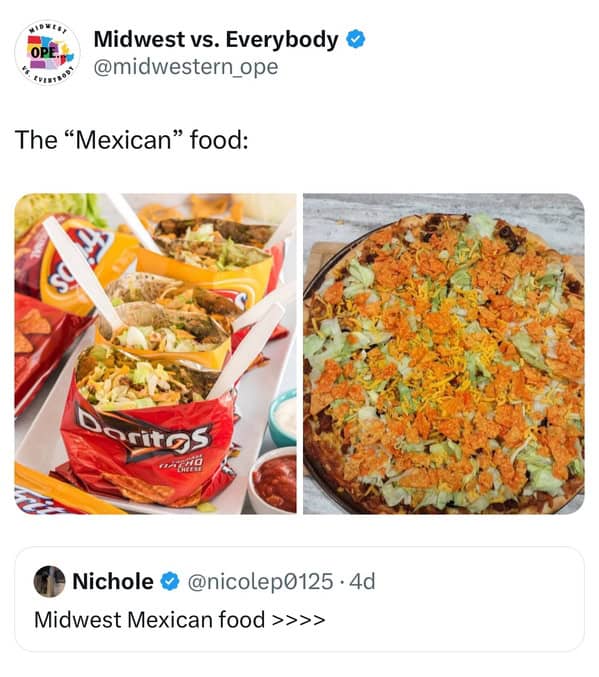 The "Mexican" food: