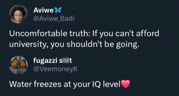 Uncomfortable truth: If you can't afford university, you shouldn't be going.