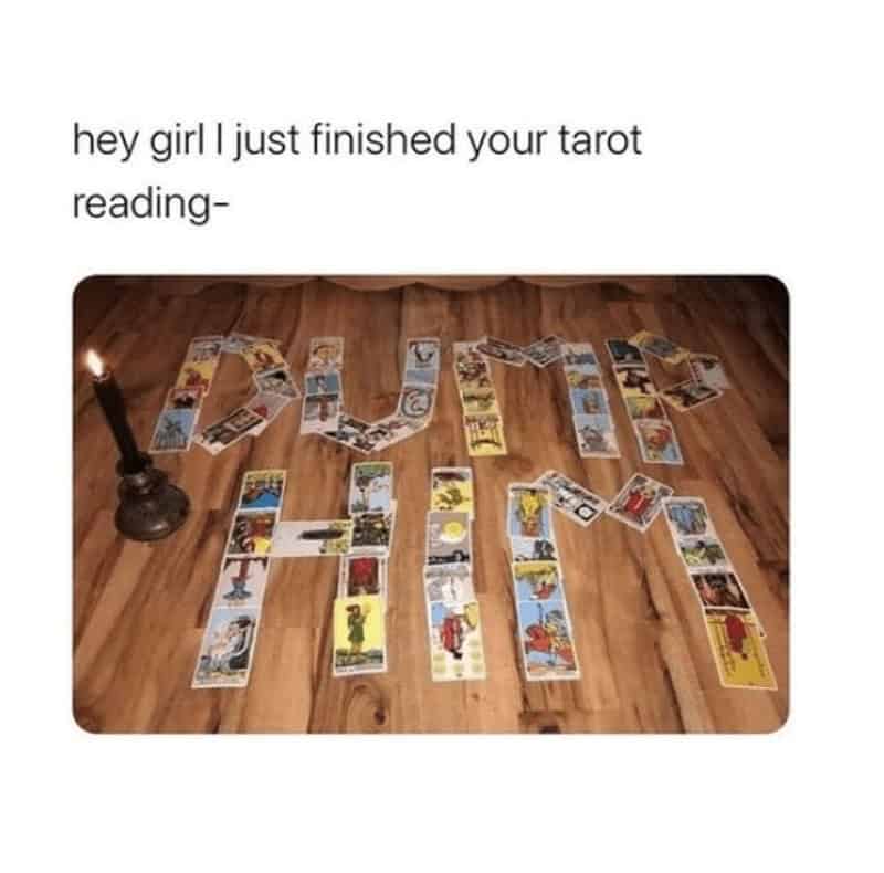 hey girl I just finished your tarot reading-