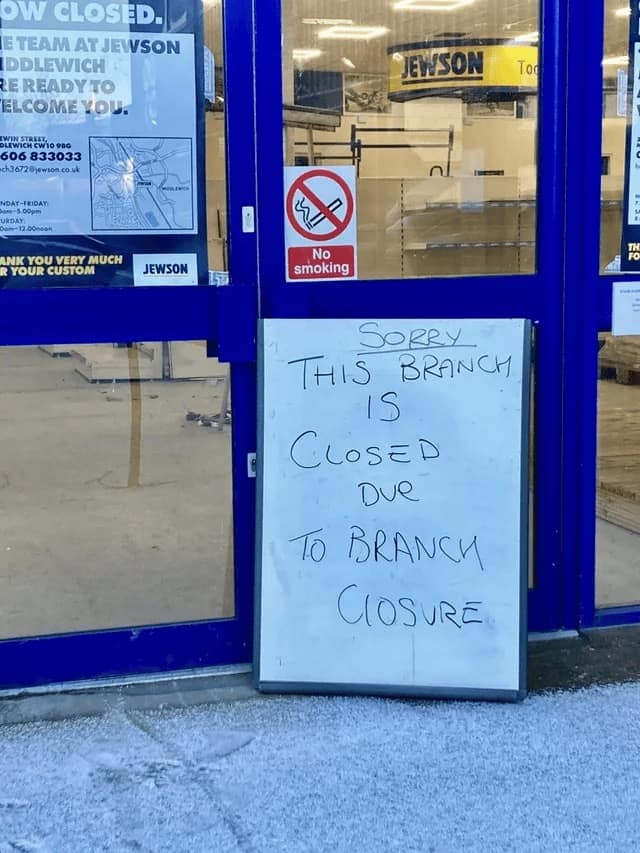 THIS BRANCH IS CLOSED Due TO BRANCH CLOSURE