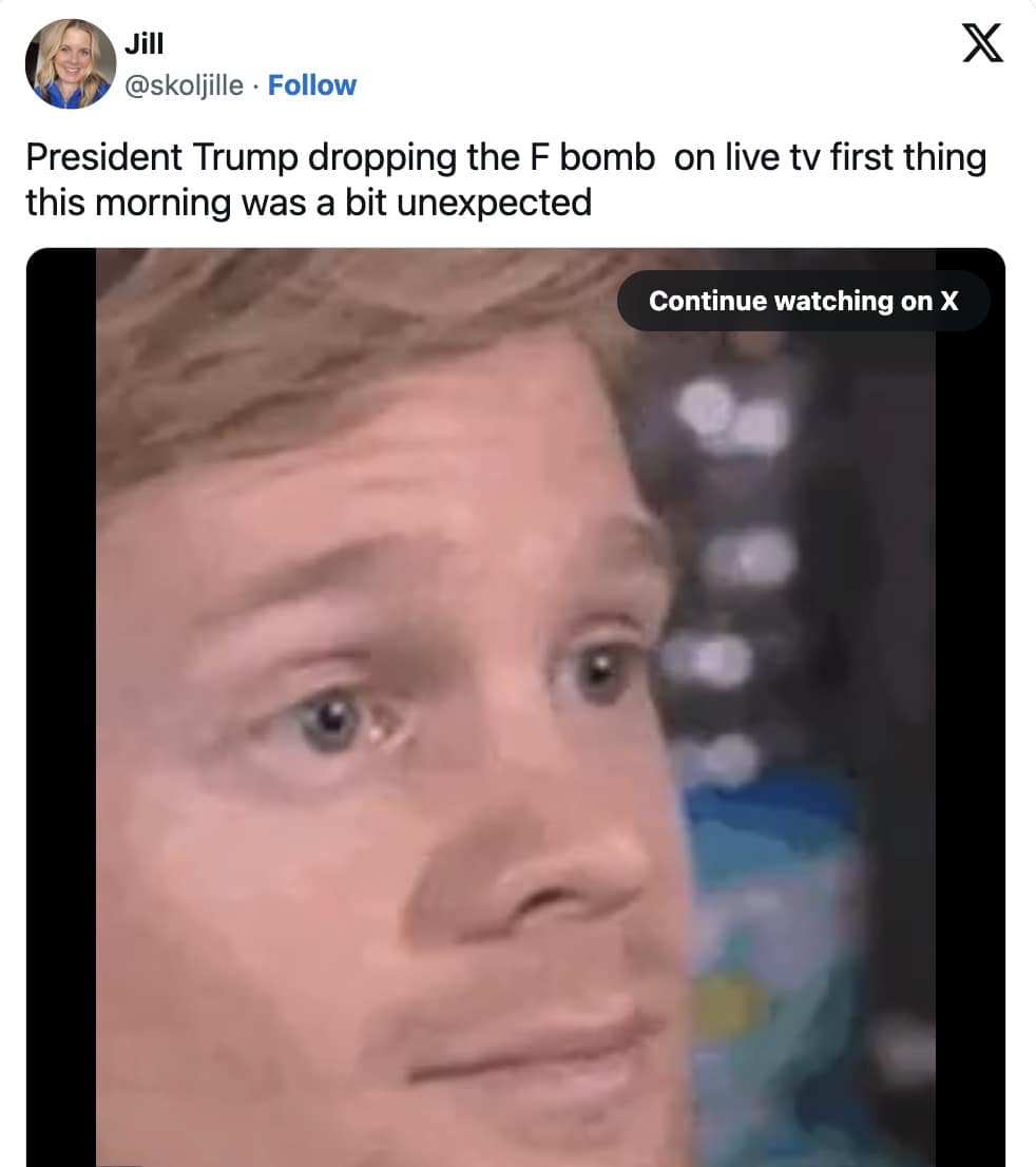 trump f bomb memes, presidential profanity memes, trump swearing memes, commander in chief curses, political hot mic memes, world leader slip ups, diplomatic oops memes, f bomb reaction gifs, viral curse word jokes, uncensored interview memes