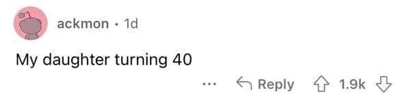 My daughter turning 40