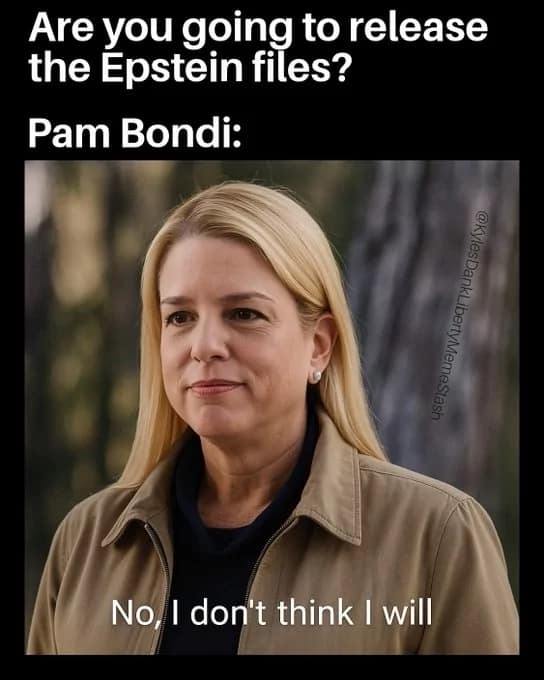 Pam Bondi memes, epstein memes, attorney general memes, Epstein list memes, missing list humor, desk memes, government memes, funny politician memes, Bondi office memes, list denial jokes, conspiracy memes, trending meme news, political roasting, accountability memes, funny government memes, satire memes, online outrage, viral internet memes, Bondi viral moments
