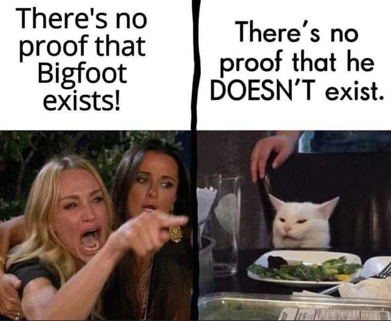 bigfoot meme, bigfoot memes, sasquatch memes, bigfoot jokes, bigfoot sighting memes, bigfoot laughs